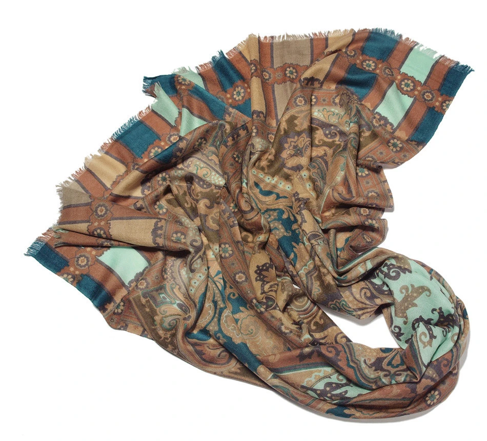 

high grade 100%cashmere exquisite printed women's boutique scarf shawl pashmina 65x180cm