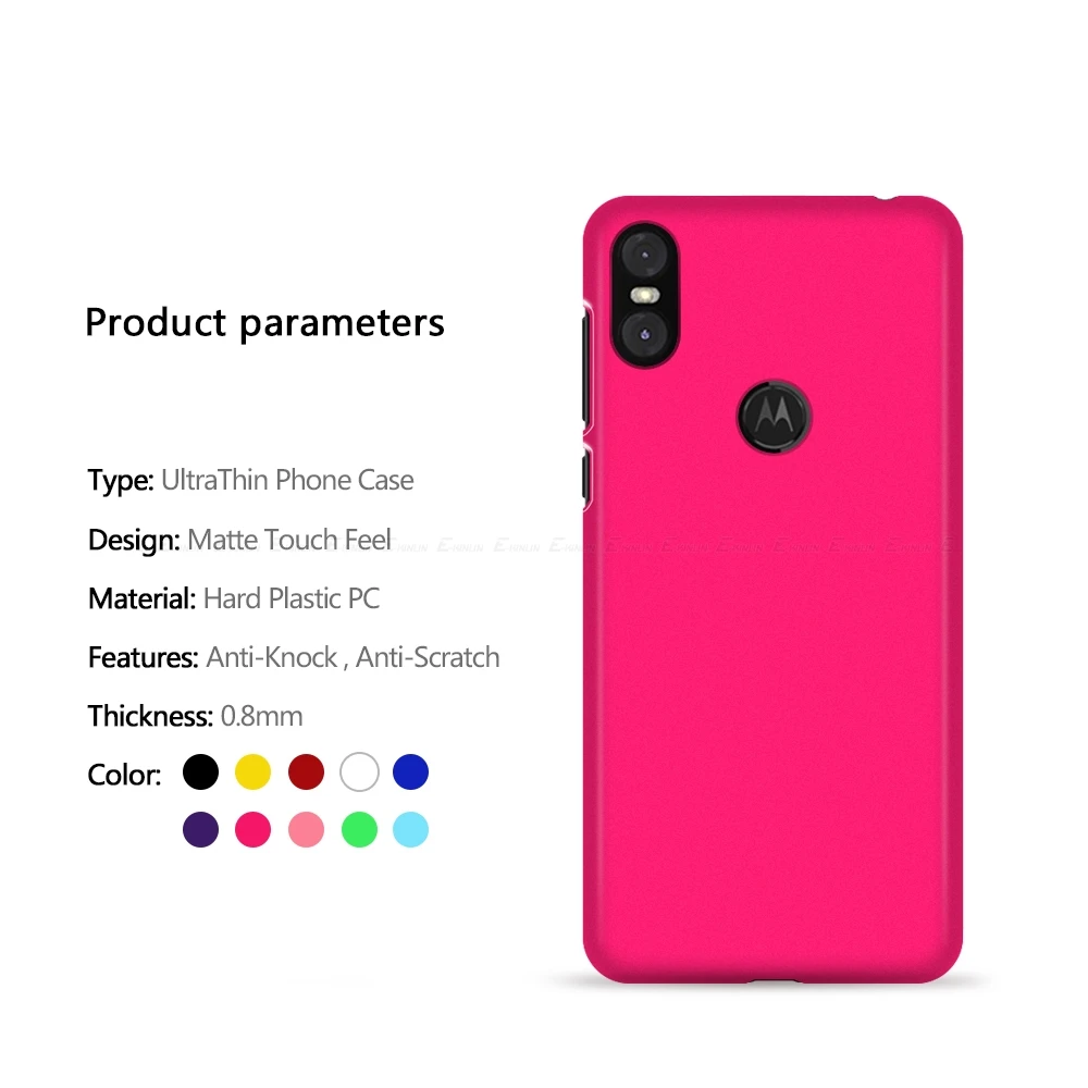 Ультратонкий матовый жесткий пластиковый чехол для телефона Motorola Moto One vision power P50 P30 Play note матовая задняя крышка