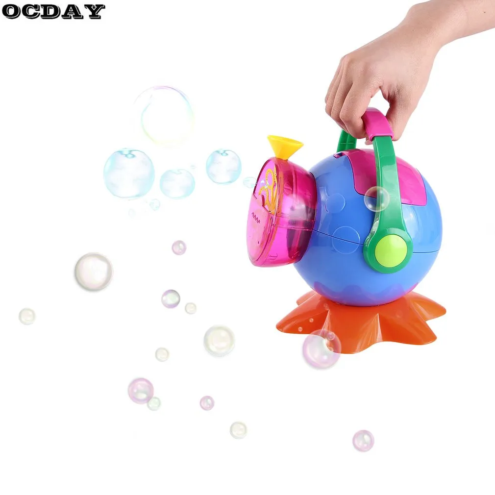 

OCDAY Automatic Bubble Machine Maker Blower Toy Bubble Blowing Soap Bubbles for Outdoor Indoor Party Bubbles Maker Kids Toy Gift