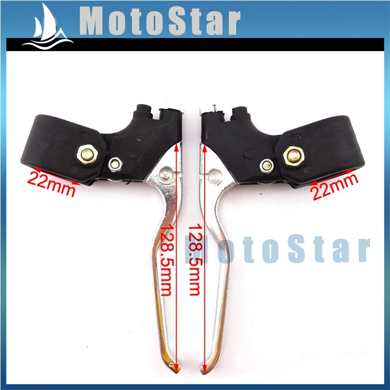 Alloy 7/8'' 22mm Left Right Handle Brake Lever For 47cc 49cc Mini Moto