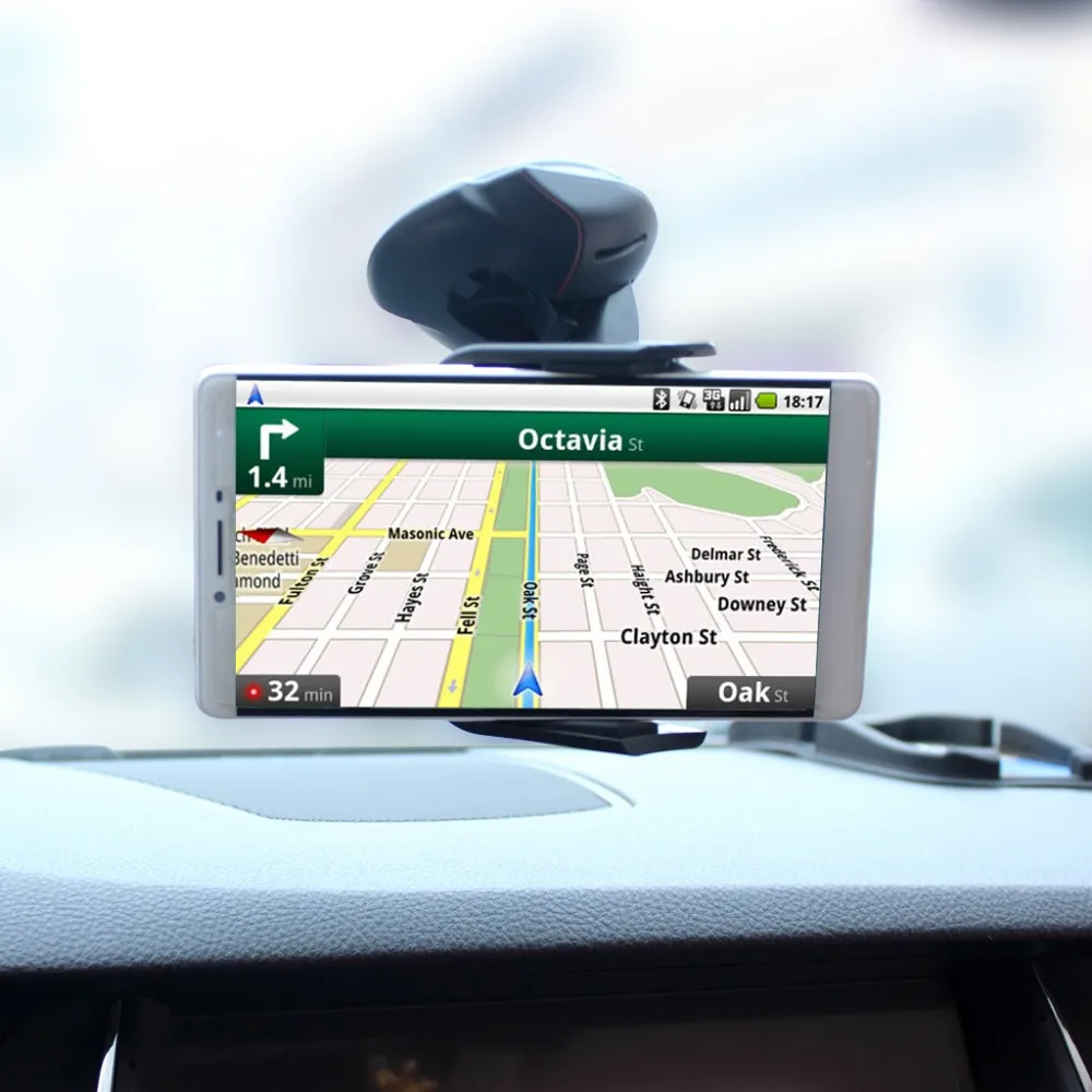 Creative Universal Mouse Shaped Windshield Car Phone Holder Dashboard  Desktop Foldable Car Holder for Smartphones GPS (360 Degree Rotation) (3)
