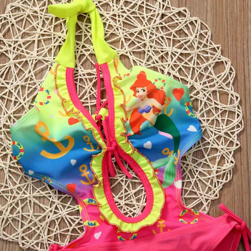 2017 جديد حار بيع جميلة الاطفال فتاة طفل ارييل لباس سباحة بيكيني Tankini ملابس السباحة ملابس بحر 2017 جديد حار بيع جميلة الاطفال فتاة طفل ارييل لباس سباحة بيكيني Tankini ملابس السباحة ملابس بحر