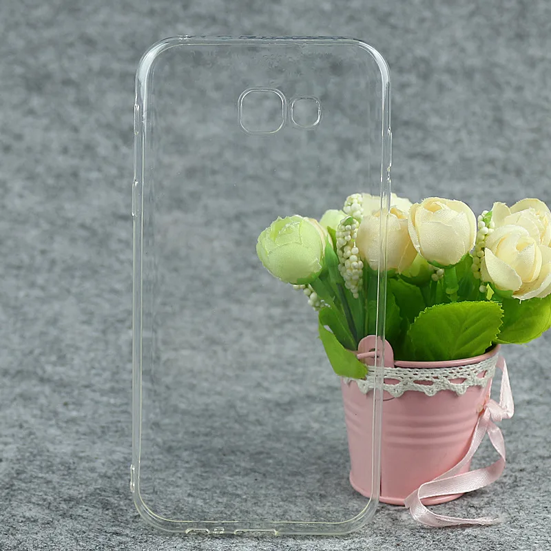 Phone Case For Samsung Galaxy A7 (2017) 5.5-inch High Quality Transparent TPU Soft Silicone Skin Back Cover