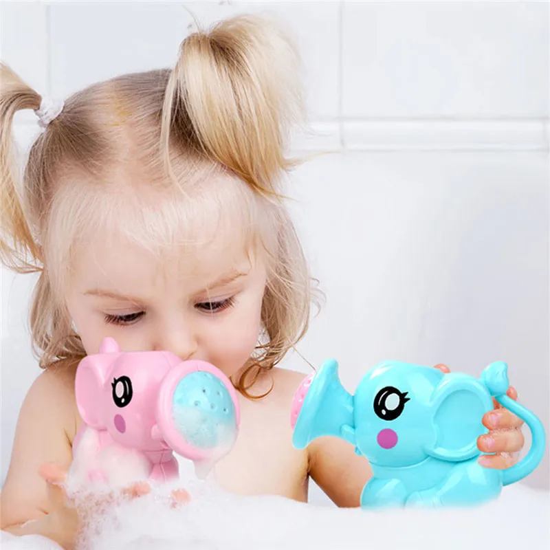 Пластиковый горшок для полива слона для новорожденных, Игрушки для ванны, милый детский мультяшный инструмент для душа, водные игрушки для детей