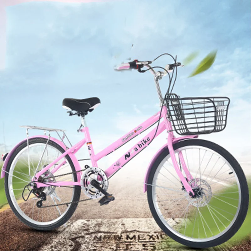 New 24-Inch Speed Change Bicycle Adult Male And Female Middle School Students Commuter Bicycle Speed Change Bike Brake Bike