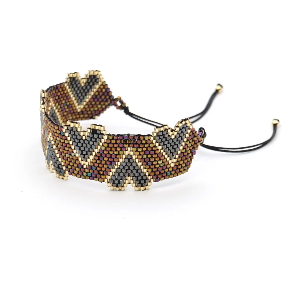 

Shinus 3pcs/lot Perles MIYUKI Bracelet Women Heart Bracelets Fashion Jewelry Love Pulseras Mujer 2019 Bileklik Couples Lover Gif