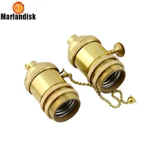 Цена винтажные E26/E27 лампы патрон/База под старинная лампа, медный патрон лампы, 4 модели на выбор(HJ-50