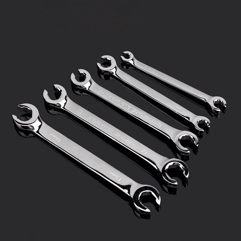 

Bicycle Wrench 6Pcs 8-27mm Repair Tool Oil Tube Pipe Spanner Cycling Bike Double Open End Tool Kits For Car Universal