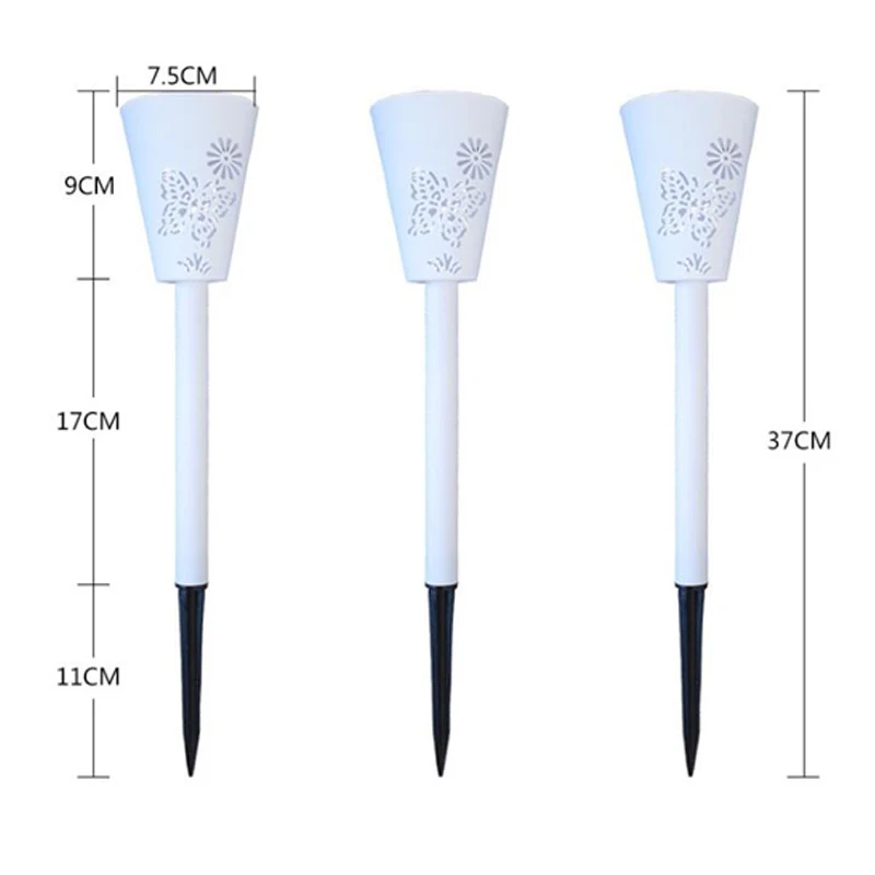 2LED Solar light Bulb Solar Lamp OutdoorGarden Light Waterproof Openwork Butterfly Underground Buried Light Lawn Yard Light (12)