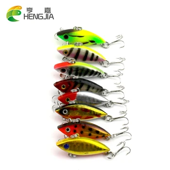 

80pcs Super Mini Plastic Lure VIB Fishing Lures 4cm 2.75g Hard Wobblers Isca Artificial Fake Bait