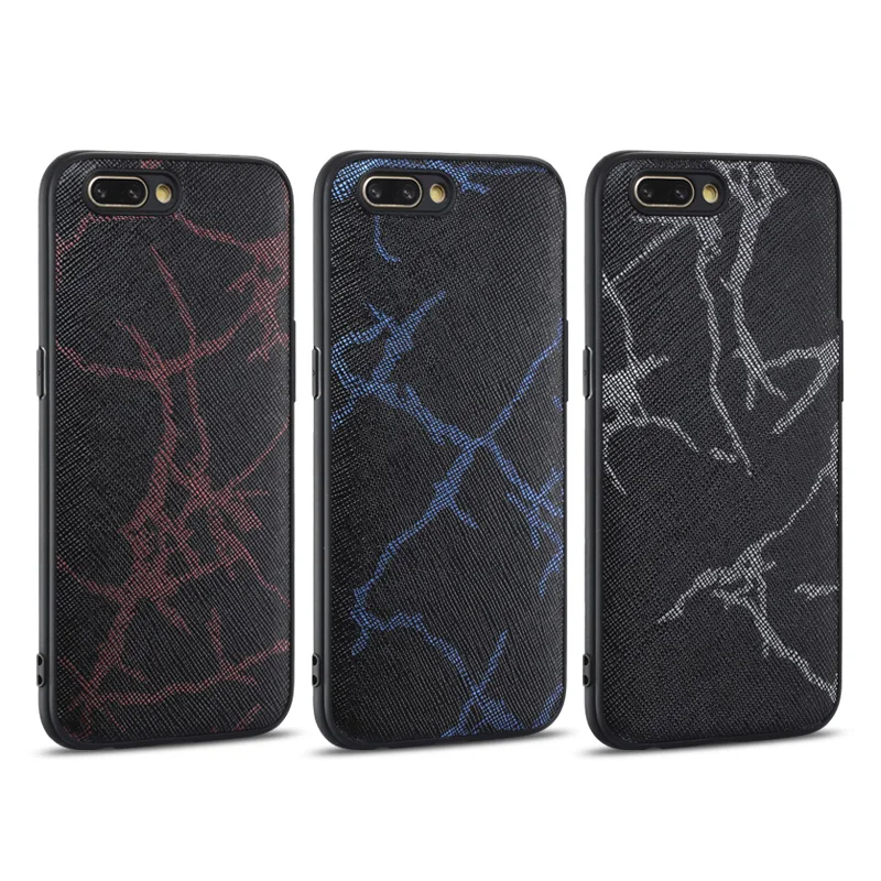 

Wangcangli Genuine Leather Pattern phone case for OPPO R15 R11s R11 R9s luxury phone protection case all inclusive phone case