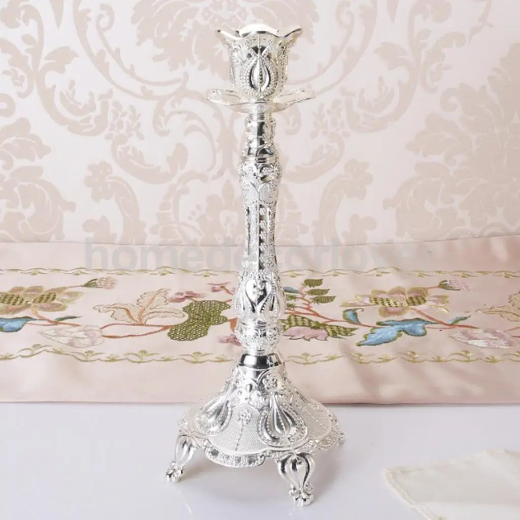 Antique Metal Vintage Tea Light Candle Holder Candlestick Wedding Home Church Table Dining Decoration Ornament	