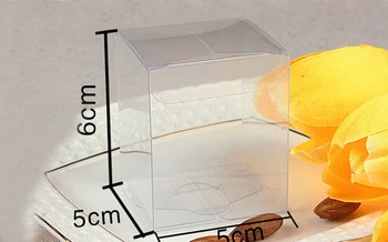 

30pcs 5*5*6cm clear plastic pvc box packing boxes for gifts/chocolate/candy/cosmetic/crafts square transparent pvc Box