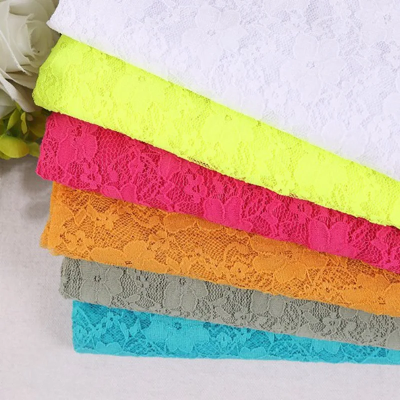 

8 Colors Lace Fabric 2019 High Quality Lace Tulle Lace Fabric For Eveing Dress Wedding Party Big Occasion
