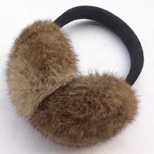 Женские наушники на осень и зиму из натурального кроличьего меха, черные, серые, белые, коричневые, женские теплые наушники M201
