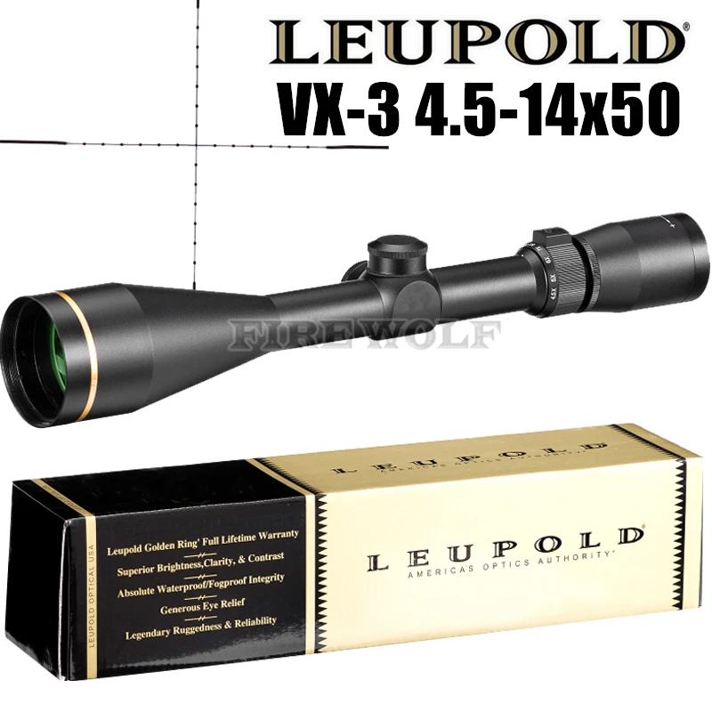 

LEUPOLD VX-3 4.5-14x50 Mil-dot Riflescopes Rifle Scope Hunting Scope W/ Mounts