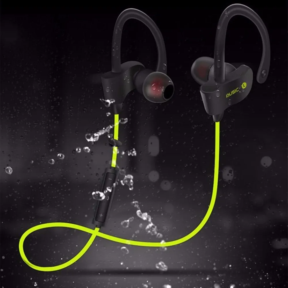 

wireless sport headphones bluetooth with microphone earbuds waterproof earphones running mic stereo for Sony iPhone Samsung