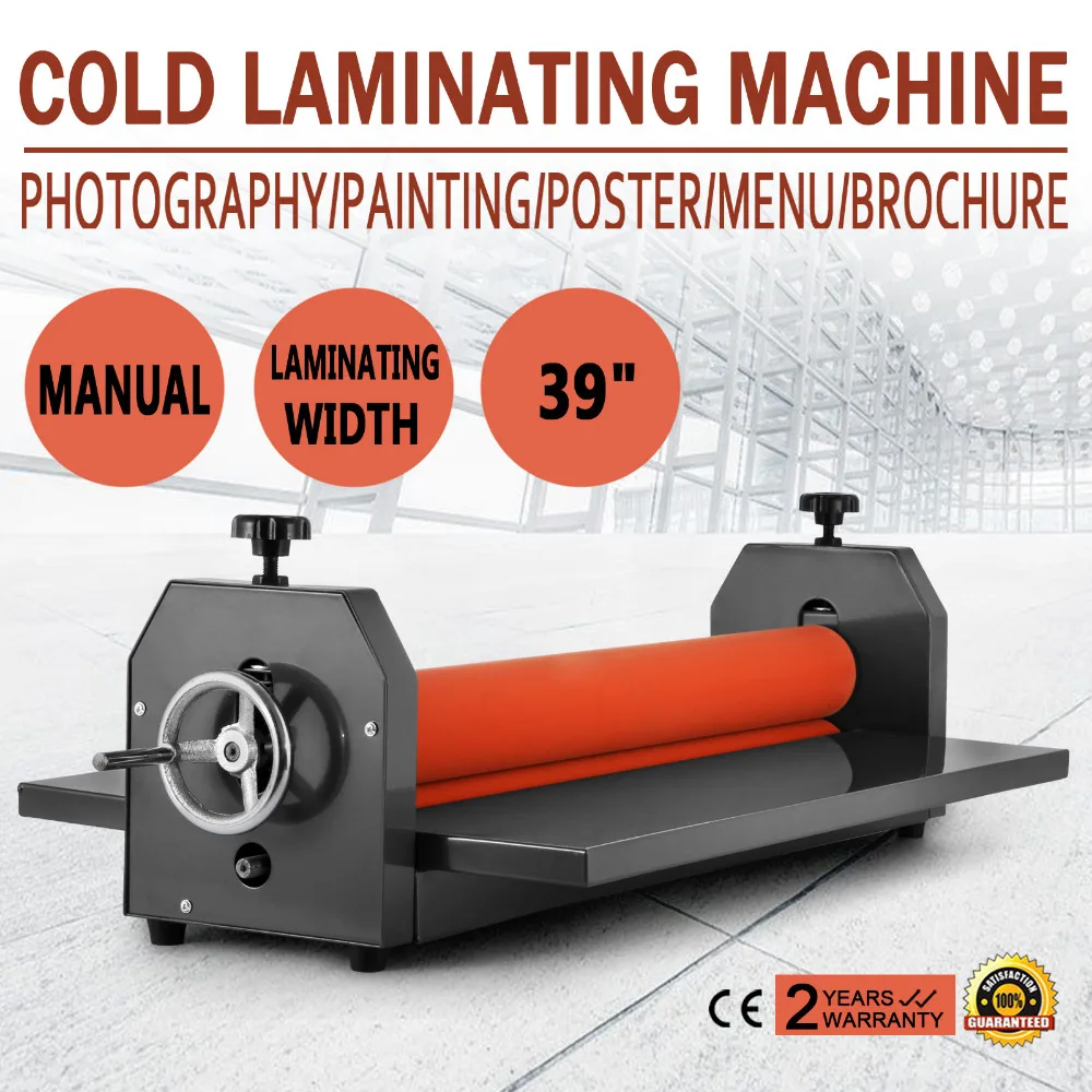 

39" 1000MM Manual Cold Roll Laminator Vinyl Photo Film Mounting Laminating Machine