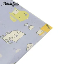 Booksew, хлопок, саржевая ткань, ткань для шитья, милый дизайн с животными из мультфильмов, домашний текстиль, дизайн, сделай сам, кукольная Подушка, пэчворк, Tissu