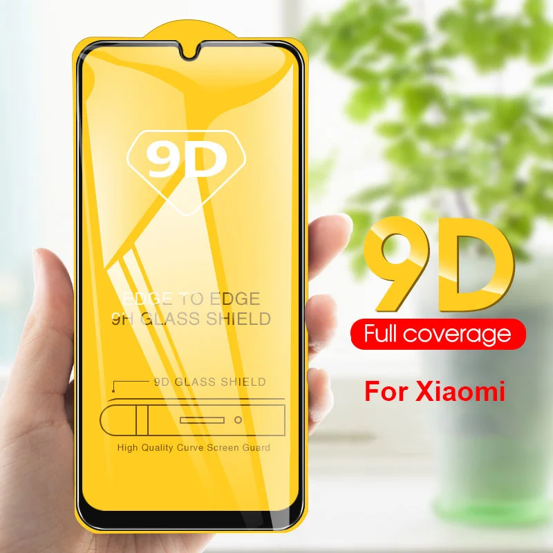 9D полное покрытие из закаленного стекла для Xiaomi mi 8 9 se Red Note 5 6Pro 7 Phone POCO F1 on A2 6X Lite CC9
