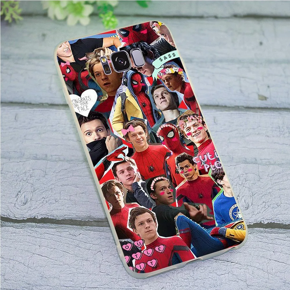 

Soft TPU Phone Case for Samsung Galaxy A70 Tom Holland Cover A3 A6 Plus A5 A7 A8 A9 A10 A20 A30 A40 A50 Backshell
