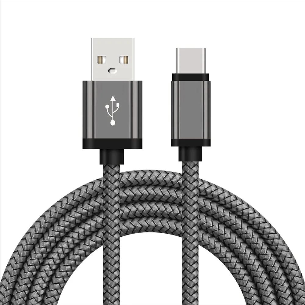 3~ 10 футов USB C зарядное устройство type-C 3,1-USB 2,0 A Синхронизация данных зарядный плетеный кабель для samsung S8 Note 8 для HUAWEI P9 V8 Лот