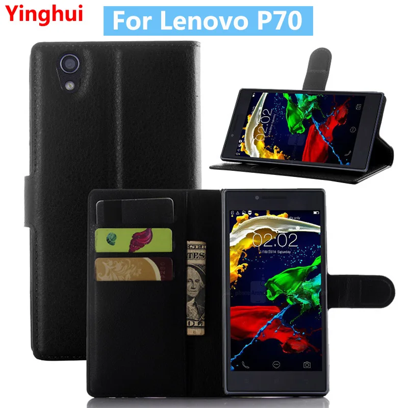 

For Lenovo P70 Flip Wallet Case for Lenovo P70 Book Style Leather Card Slot Stand Protective Phone Cover Case