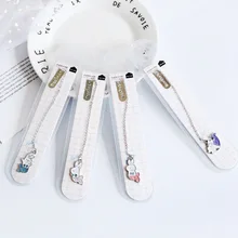 4 шт./лот Kawaii креативный мультфильм Металл Русалка кролик повесить кусок Закладка обучения канцелярские принадлежности детские подарки