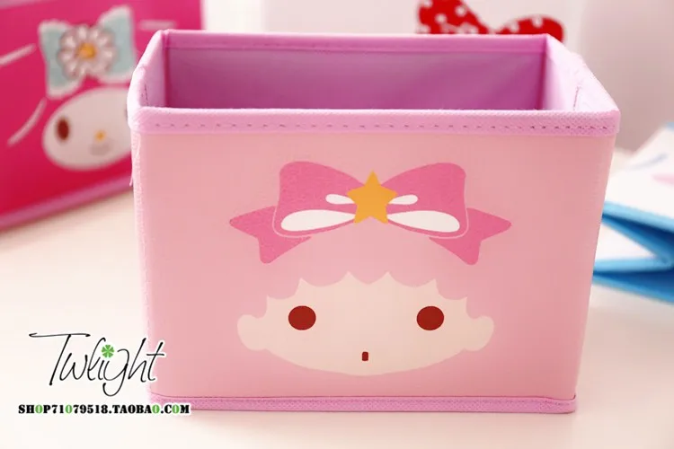 Мультфильм рисунок «Hello Kitty» с рисунками из мультфильма «My Melody Cinnamoroll Собака пудинг собака персонажи Little Twin Stars милые косметички игрушка складной ящик для хранения сумка