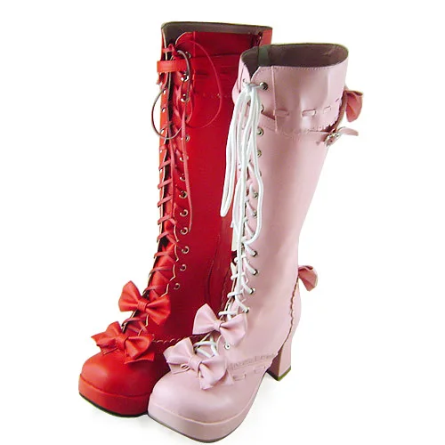 Princess sweet lolita Lolilloliyoyo antaina cos shoes custom lolita cos punk high fashion dress princess boots 9018 PU feather Princess sweet lolita Lolilloliyoyo antaina cos shoes custom lolita cos punk high fashion dress princess boots 9018 PU feather