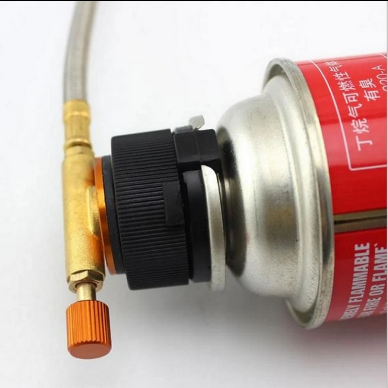 

Outdoor Camping Hiking Aluminum Stove Adapter Burner Conversion Split Type Gas Furnace Connector Cartridge Auto-off Tank Adaptor