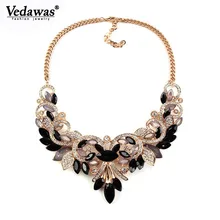 Vedawas модное массивное ожерелье ручной работы для женщин, роскошные хрустальные стразы, бусы, колье, ожерелье, Рождественский подарок xg1544