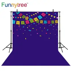 Funnytree фон для фото студия карнавал вечерние Флаг украшения фон фотографии photocall photobooth prop печатных