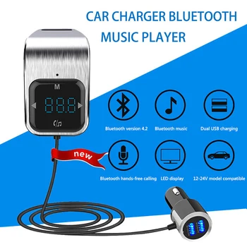 

Touch Button Car MP3 LED Bluetooth Car Kit Handsfree MP3 Player Radio USB Adapter Car Charger Hands-free Phone FM Transmitter