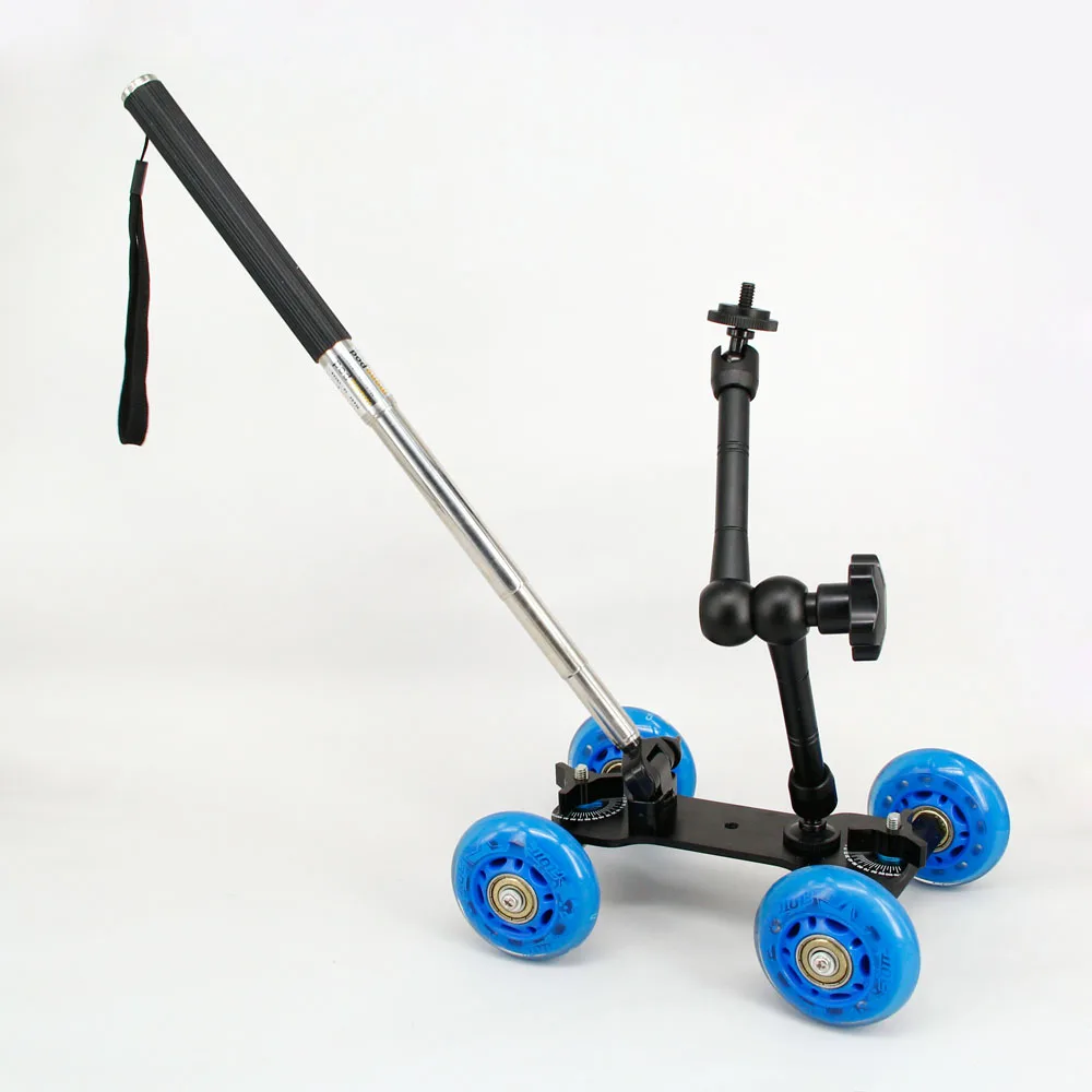 3in1 Table Photography Dolly + 11 Inch Magic Arm + Handheld Lever