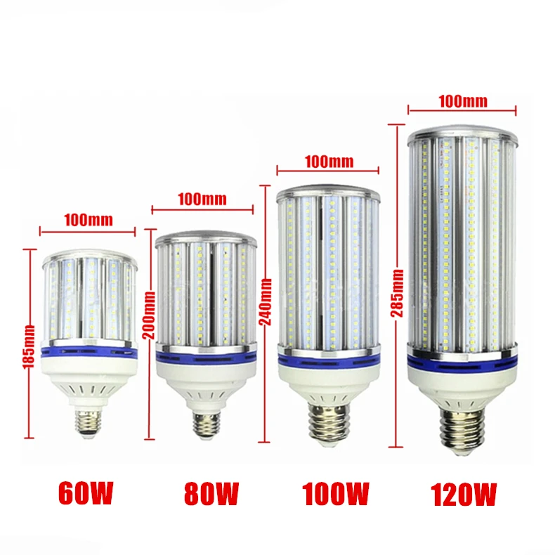 120 Вт Светодиодный светильник e27 e40 CE ROHS SAA светодиодный светильник с высоким отсеком AC110v 220v 230v 240v e40 120w Светодиодный светильник-кукуруза для замены 500w hps