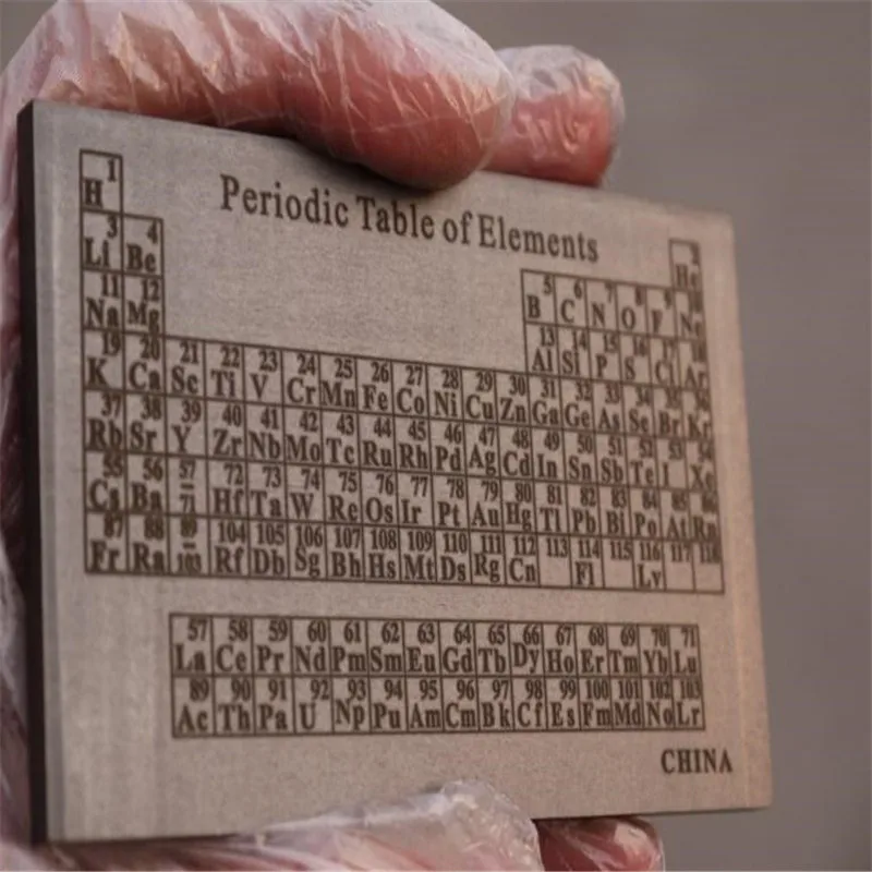 

Carbon periodic table element plate 5*60*100mm weight about 55.40g C≥99.9% Collection Gift