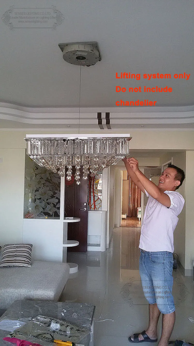 100KG 5M Auto Remote controlled Crystal Chandelier Hoist Lowing System