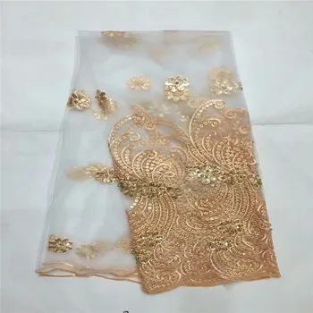 

White nigerian lace fabrics for wedding 2018 african french lace fabric high quality 2018 beaded lace braid 25L4-99