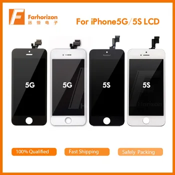 

Wholesale 50PCS/LOT 100% Tested LCD for iPhone 5/5S Fully Assembled Touch Screen For iPhone 5/5S & Free Shipping