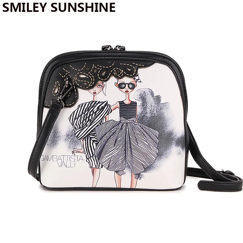 

SMILEY SUNSHINE famous brand luxury handbags women bags designer shell ladies crossbody bags new black messenger bags sac a main
