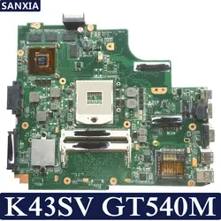 Kefu K43SV материнская плата для ноутбука ASUS K43SV K43S X43S K43SJ K43SM Тесты Оригинал материнская плата GT540M