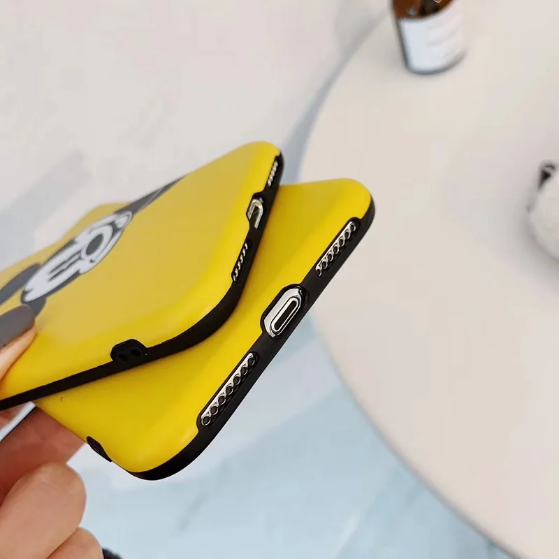 Minnie Mickey Donald Daisy pato suave TPU funda para iphone 7 Plus 6 s 6 plus silicona para iphone 8 funda amarilla MAX X XS