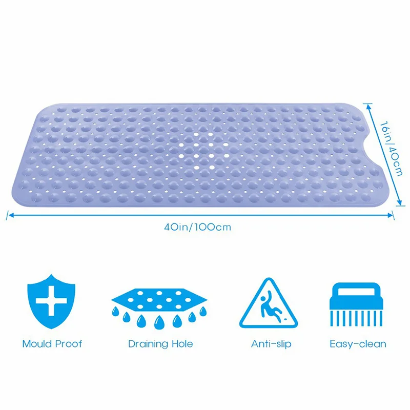 Preise DINIWELL Rechteck PVC Anti skid Bad Matte Weich Bad Massage Matte Saugnapf Nicht slip Badewanne Teppich Bad dusche Matten