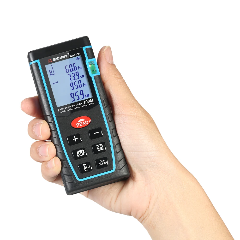 

100m Mini construction tools Handheld laser rangefinder Digital Laser Distance Meter Range Finder Distance 30 Group Data Storage