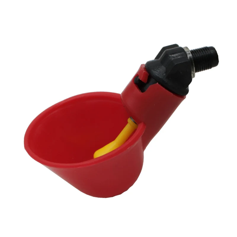 Newest 50 Pcs Chicken Bird Automatic Drinking Cups Chicken Coop Waterer Quail Nipple Drinker Thread Drinker Water Bowl