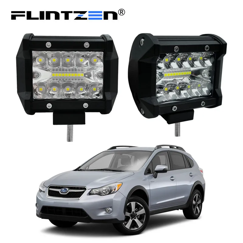 

Flintzen 4inch 60W 20pcs LED chip Working light Refit Offroad car Light Roof Strip Light LED Bar for SUV Truck Tractor Boat