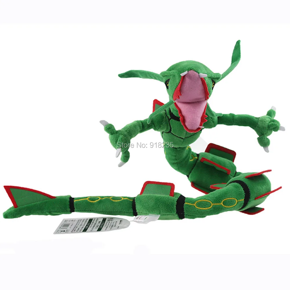 10/Лот Новые 78 см Зеленые Черные Rayquaza Плюшевые игрушки-Драконы мягкие аниме куклы для лучших подарков мягкие игрушки