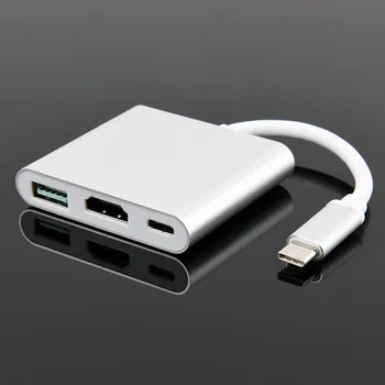

Type-C 3.1 to USB3.0 HDMI and PD Charging 3 in 1 Type-C Multi-function Adapter USB-C Laptop Docking Stations