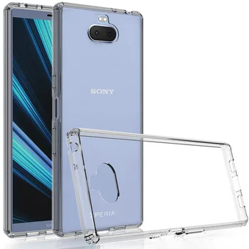 

30pcs/lot For Sony Xperia XA1 Plus XA3 Ultra 10 Plus TPU+PC Anti-Knock Crystal Clear Acrylic Hard Case For Sony XA2 XA1 Ultra XA